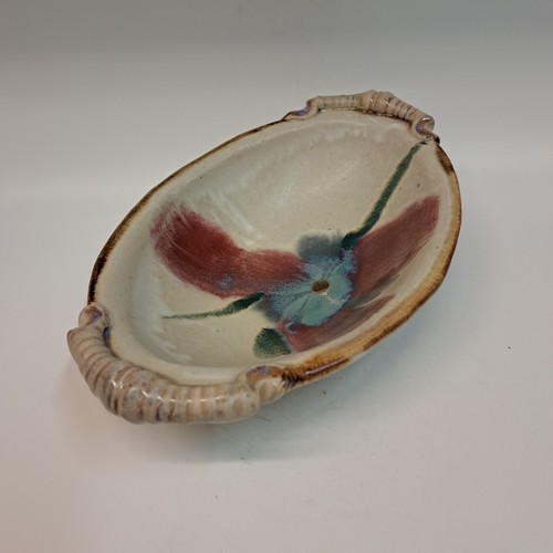 #230780 Oval Serving Bowl Sand with Splash $15 at Hunter Wolff Gallery